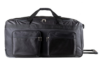 black sports bag for fitness and travel