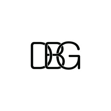 dbg letter original monogram logo design