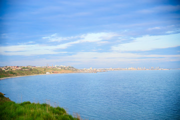 
city ​​at sunset