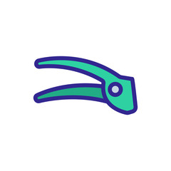 Fototapeta premium iron garlic gadget icon vector. iron garlic gadget sign. color symbol illustration