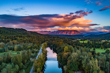 Mount Si Washington sunset