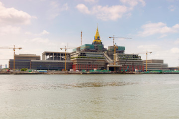 Fototapeta premium construction site of new government house , parliament, Thailand, May 2020