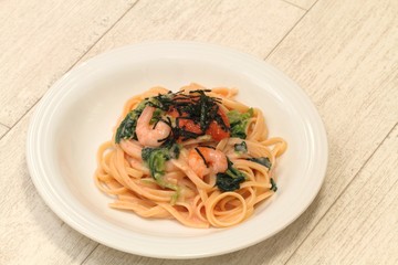 明太子クリームパスタ