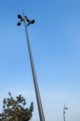 Lamp posts at Zandvoort.Netherlands. 