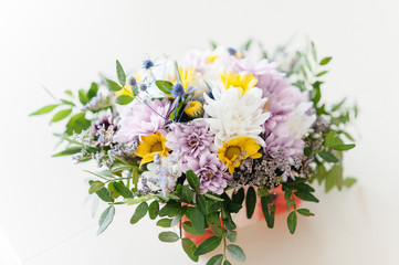 bouquet of flowers, Spring flower bouquet, bouquet of white flowers,