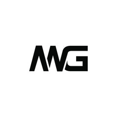 awg letter original monogram logo design