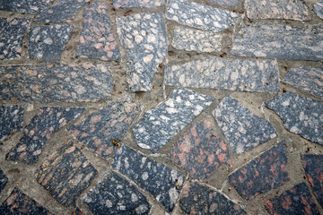 Fototapeta premium Road out of stone. Sidewalk. Texture