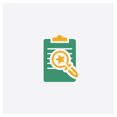 File concept 2 colored icon. Isolated orange and green File vector symbol design. Can be used for web and mobile UI/UX