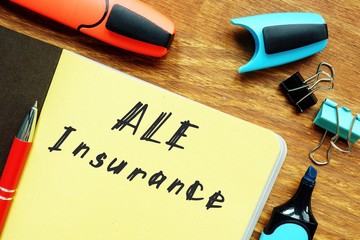 Additional Living Expense ALE Insurance  inscription on the page.