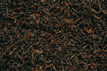 Chinese tea, Shu Puer loose, macro shot