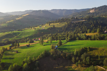 Mountain landscape in Bucovina, Romania