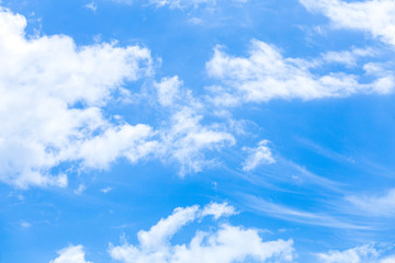 Fototapeta premium blue sky and white clouds in a beautiful day illustration 