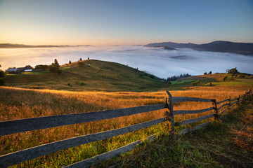 Mountain landscape in Bucovina, Romania