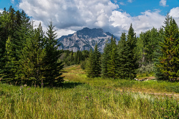 nature scenery inside Banff National Park, Alberta, Canada
