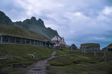 Abandoned viking village