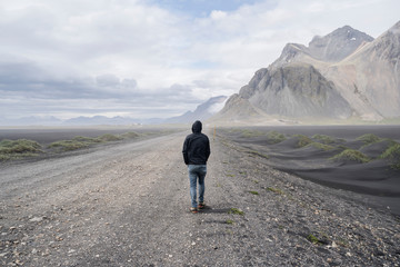 Walking at Stokksnes