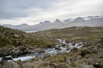 Icelandic river landscape