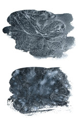 Black watercolor stain. Unusual watercolors texture background.