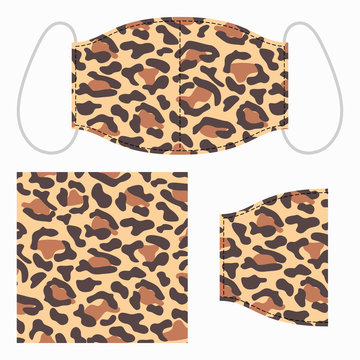 FACE MASK LEOPARD PATTERN