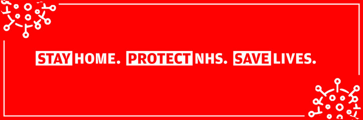 Protect NHS during COVID-19 Coronavirus Pandemic banner vector illustration