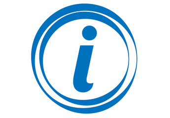 Icono información de color azul.