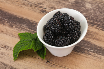 Sweet tasty ripe Blackberry heap