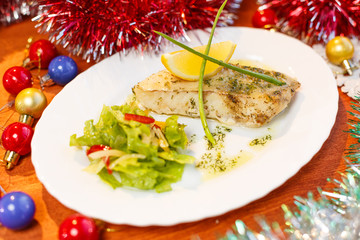 new year and christmas  menu,  tasty food