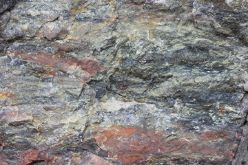 Sectional view of granite stone