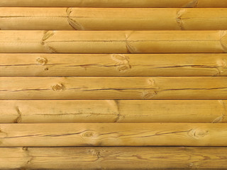 String logs wall house background