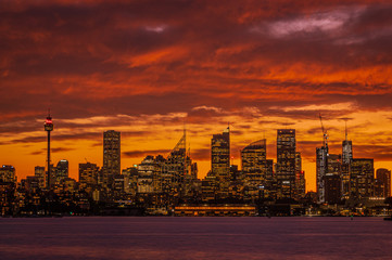 Fototapeta Sunset from Point Piper, Sydney obraz