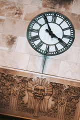 Clock with copper rust