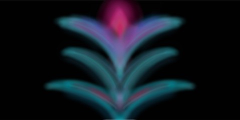 abstract flower on black background