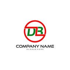 DLB, DB logo design vector