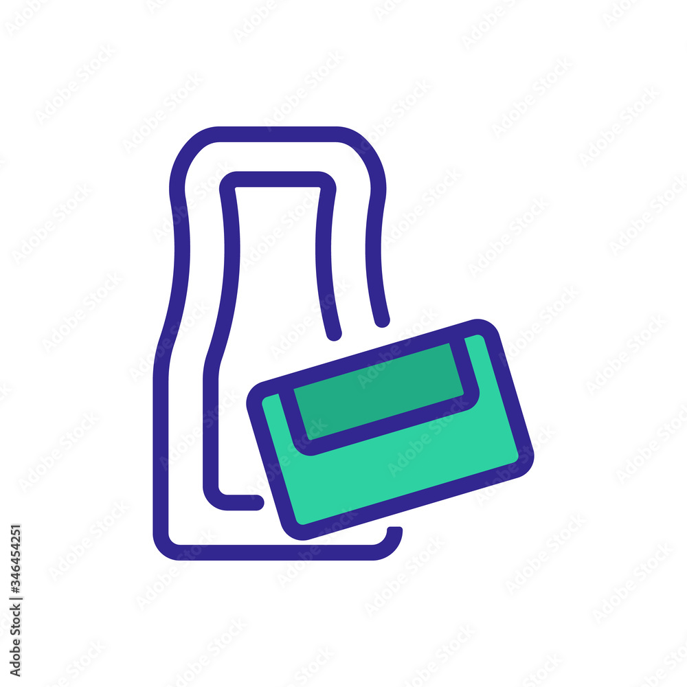 Aufkleber rubber netting icon vector. rubber netting sign. color symbol illustration