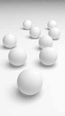 White abstract background. Lowpoly backdrop. Crumpled paper. 3D illustration