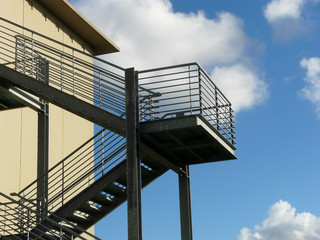 emergency stairs in public building