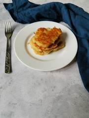 potato draniki - European national dish, popular in Russia, Belarus, Ukraine