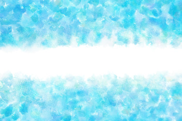 空 雲 ブルー 夏 水彩 背景