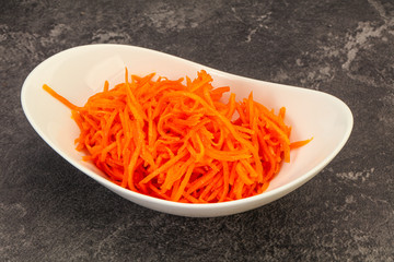 Korean carrot in the bowl