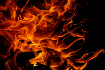 Fire texture in close up