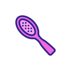 foot massage brush icon vector. foot massage brush sign. color symbol illustration