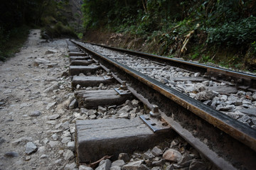 railroad tracks in Cusco
