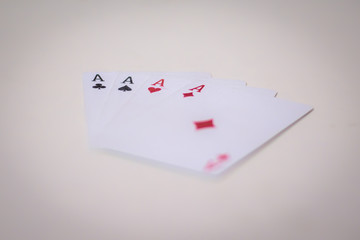 Fototapeta na wymiar Playing Cards For Kids and Adults 