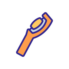 rough skin removal tool for heels icon vector. rough skin removal tool for heels sign. color symbol illustration