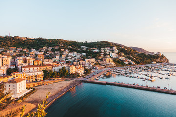 Fototapeta na wymiar Port of Agropoli in Cilento, Campania, Italy.