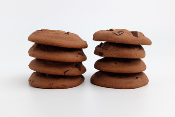 Fototapeta na wymiar Chocolate Chip Cookies with Background