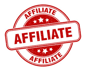 affiliate stamp. affiliate round grunge sign. label