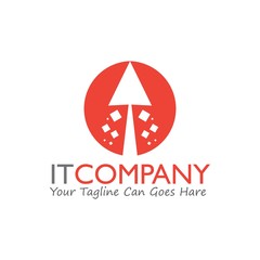 IT Related Company Vector Logo Design Template