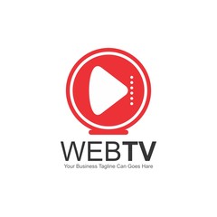 Web Video or TV Related Company Vector Logo Design Template