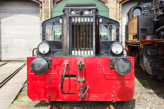 BERLIN - APRIL 20, 2013: DRG Kleinlokomotive Class I (Gmeinder) On The Rail Yard Schoeneweide.